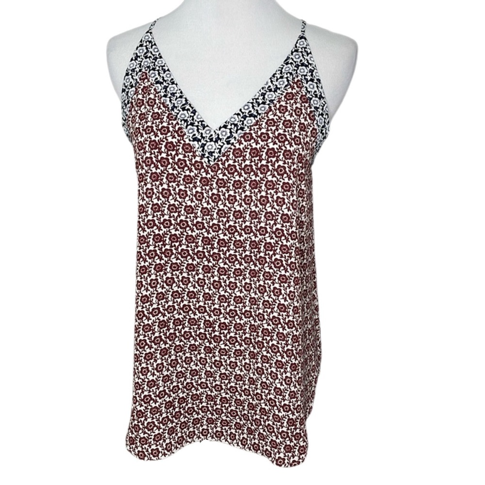 Ann Taylor LOFT Sleeveless Polyester Floral Cami Tank Top